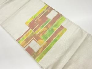 横段模様織出し名古屋帯